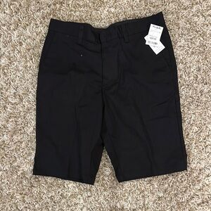 Volcom Black Flat Front Shorts Tailored Knee-Length